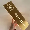 Placas Luminosas de Porta em Aço Inoxidável para Pousadas, Hotéis, Salões de Beleza, Quartos Privados, Placas de Número de Porta, Placas de Identificação para Spa de Pés