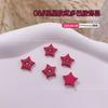 Joias de liga para unhas cor dopamina adesivo estrela de cinco pontas estrela do amor flor diamante acessórios decorações de unhas