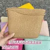 Bolsa de Palha Fofa Infantil 20cm com Flores, Bolsa de Férias, Nova Moda de Verão Bolsa Transversal de Praia para Celular para Meninas