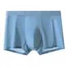 Roupa Íntima de Seda Gelada Refrescante para Homens, Calças com Ar Condicionado de Verão, Malha Respirável Antibacteriana 10A, Boxer Confortável