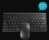 Fabricantes de juegos de teclado y ratón inalámbricos USB de 2,4 GHz estilo Apple de moda al por mayor set de teclado inalámbrico USB pass de computadora