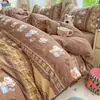 Juego de cuatro piezas de algodón acolchado popular y famoso en internet de Clase A, funda nórdica y sábana bajera suaves y amigables con la piel, juego de tres piezas para cama de dormitorio de estudiante