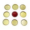 Accesorios para joyería DIY accesorios para ropa soporte inferior decorativo pasta incrustada forma de corazón redondo ovalado soporte inferior metálico