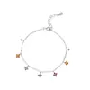 Colar Pulseira Trevo de Quatro Folhas em Prata Pura S999 Abao, Fashion, Fresco, Luxo Leve, Estilo Coreano, Joias Delicadas, Dropshipping Transfronteiriço