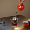 Tela de Filtro de Aço Inoxidável Dreno de Chá Tela de Dupla Camada Bico de Pato Tela Dreno de Chá Tela de Filtro Binaural Dreno de Chá Conjunto de Chá Kung Fu Acessórios para Cerimônia do Chá