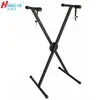 Soporte de Piano en Forma de X de Posicionamiento Automático Soporte de Piano Digital de Tubo Único Soporte para Instrumentos Altura Anchura Ajustables Equipo de Música Soporte de Piano