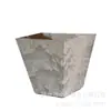 Vaso Quadrado Estilo Nórdico Madeira Vintage Padrão Pedra Grande Diâmetro Vaso de Flores Planta em Vaso Planta Verde Plantio de Árvores Sala de Estar Plástico Chão