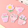 Design Criativo Notas Adesivas Rasgáveis Adesivos de Mensagem Rosa Girly Coração Série de Panificação Notas de Estudo Notas Adesivas Personalizáveis