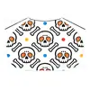 Capas Halloween Negras Unisex para Niños Hechas a Medida de Fábrica con Estampado de Calavera y Cordón, Ropa Estilo Europeo y Americano