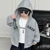 Q247 Sudadera Deportiva con Capucha para Niño Primavera Otoño Nuevo Estilo Ropa de Otoño para Niños Ropa de Otoño para Bebé Niño Pequeño Guapo Moderno