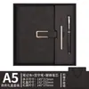 Conjunto de Caixa de Presente com Logotipo Personalizado para Caderno Caderno de Alta Qualidade com Fivela em Forma de U A5 Livro de Registro para Reuniões de Trabalho
