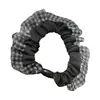 Diadema scrunchie vintage con estampado de leopardo y flecos pequeños, banda elástica versátil para coleta, banda de goma de alta elasticidad, nuevo accesorio para el cabello para mujer