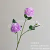 Flores Artificiales, Peonías de Tres Cabezas, Flores de Seda para Salones de Bodas, Arreglos de Piso, Decoraciones para Fotografía, Flores Falsas, Venta al por Mayor Transfronteriza