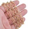 Aço Inoxidável Vácuo Dourado Espiral 1:1 Corrente Corrente a Granel Corrente Dourada diy Hip Hop Bolsa Colar Pulseira Atacado
