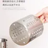 Soporte Grueso de Acero Inoxidable para Palillos de la Fábrica Original, Soporte con Drenaje de Agua para Cuchillos, Tenedores y Cucharas para Cocina Doméstica y Comercial