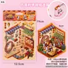 Pegatinas de paisaje estéreo 3D para niños, casa visual de apilamiento de escenas en miniatura, libro silencioso, pegatinas para diario hechas a mano DIY