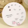Conjunto de Brincos Pequenos de Coração Exquisitos e Versáteis para Mulheres Leves Brincos Pendentes de Luxo Personalizados Simples Brincos de Tarraxa de Liga