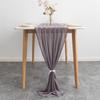 Nuevo Camino de Mesa de Gasa de Amazon Estilo Europeo y Americano Camino de Mesa Decorativo Decoración para Bodas Camino de Mesa de Gasa Listo para la Venta