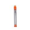 Boquilla de silicona de acero inoxidable tubo de fuego camping al aire libre cabeza de aluminio tubo de fuego punto carbón leña herramienta de fuego tubo retráctil