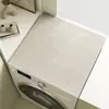 Cubierta Almohadilla para Lavadora de Tambor Estilo Wabi-Sabi Absorbente Antideslizante para el Hogar Resistente a las Manchas a Prueba de Polvo Tela Cubre Mesa de Noche Almohadilla para la Parte Superior del Refrigerador