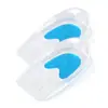 Almofadas de Calcanhar Bicolores, Macias e Confortáveis, Absorventes de Choque Esportivos, Meio Pads Transparentes, Copos de Calcanhar em Forma de U, Palmilhas para Calcanhar com Esporão Anti-Desgaste