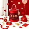 Caja de Dulces Portátil, Caja de Regalo de Cumpleaños, Caja de Regalo de Empaque, Caja de Regalo de Luna Llena de Boda, Tubo de Papel, Lata de Papel, Hecho a Medida