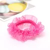 E145 Encaje Encaje Gasa Diadema Flor de Cabeza Cuerda Trenzada Diadema Accesorios para el Cabello de Niños Cuerda para el Cabello de Princesa Bb