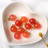 Agata Natural Vermelha do Sul Transfronteiriça Pêssego Pequeno Pingente Gradiente Fonte de Sal Ágata Pêssego Pequeno Charme Pulseira DIY