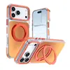 Compatível com capa de celular magnética com suporte e cor camaleão dupla para Apple iPhone 18 Pro e capa protetora para Samsung S26