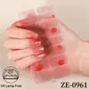 Suministro Exclusivo Transfronterizo de Pegatinas para Uñas con Purpurina, Película de Esmalte en Polvo con Degradado para Uñas, Pegatinas para Uñas con Lámina Dorada Impermeables de Hoja de Arce de Venta Caliente