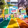 Tablero de fondo para decoración del Día del Niño para escuela, kínder y accesorios para ambientación de clase, tablero KT temático del 61º Día del Niño