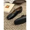 2026 Zapatos Planos Ultra Suaves para Mujer, Zapatos de Cuero con Punta Cuadrada, Estilo Unisex, Artístico, Casual, Sencillo, Versátil, Zapatos Individuales