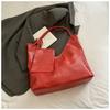 2026 Bolso de Hombro Pu de Comercio Exterior Transfronterizo Nuevo Bolso Tote de Gran Capacidad Color Sólido Bolso Casual de Alta Calidad para el Trabajo