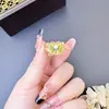 Set de Collar y Anillo de Mariposa Chapado en Oro Vietnamita, Color Esmalte de Lujo Ligero, Versátil, Color Duradero, Set de Joyería, Accesorios para Manos