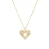 Popular Collar de Aleación de Lujo Ligero para Mujer Cadena de Clavícula Moderna Cyber Celebridad Circonita Simple Versátil Colgante Personalizado Elegante