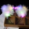 Diadema luminosa de zorro con orejas de gato de peluche para celebridades de Internet, accesorio para el pelo, para el portero de bar, para el mercado nocturno