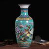 Vaso de esmalte Jingdezhen vaso cerâmico decorativo artesanato ornamentos de porcelana ornamentos de móveis de escritório antigos
