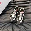 Zapatos Casuales de Piel Genuina para Hombre Marca P, Zapatos Deportivos Casuales de Piel de Moda con Cordones, Versátiles, Fuente Independiente, Transpirables y Cómodos