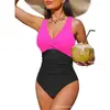 Traje de baño Transfronterizo Europeo y Americano para Mujer de una Pieza Venta Caliente de Verano en Amazon Bikini Ajustado Sexy Nuevo Traje de Baño AliExpress