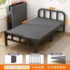 Cama plegable para uso doméstico, cama individual sencilla para cuidadores, cama de siesta reforzada para apartamentos de alquiler, cama plegable para el descanso del mediodía
