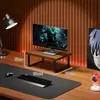 Prateleira de Armazenamento para Mesa, Suporte para Monitor de Computador, Organizador de Teclado, Suporte para Laptop