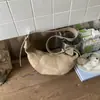 Bolso Bandolera Retro de Gran Capacidad para Mujer 2025 Otoño e Invierno Nueva Moda Bolso de Hombro tipo Dumpling de Ante Bolso para el Trabajo y el Viaje
