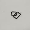 Hebilla cuadrada para equipaje al por mayor, anillo de hierro de metal cuadrado, hebilla de labio de alambre de hierro, anillo cuadrado, hebilla de alambre de 3,8"
