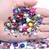 2mm 300 peças Acrílico Imitação Taiwan Superfície Clara Fundo Plano Sem Furo Broca DIY Artesanal Adesivo de Strass Acessórios para Joias