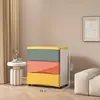 Mesa de Cabeceira Simples Moderna para Quarto Principal Apartamento Pequeno Tipo Gaveta Armazenamento e Exibição para Quarto Armário de Armazenamento para Montagem