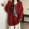 Suéter de tricô novo, espesso, para mulheres plus size, outono e inverno, estilo vintage preguiçoso, caimento solto, top casual que afina e valoriza a silhueta