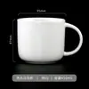 Caneca Lisa com Logo Personalizável, Adequada para Assar e Imprimir Imagens, Caneca Cerâmica Criativa de Hotel para Beber Água, Caneca de Café de Grande Capacidade