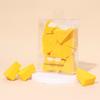 Triángulo de queso de yema de huevo hojaldrado esponja de maquillaje húmeda y seca huevo de belleza de queso desechable puff pequeño