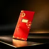 Lingote de Oro del Año de la Oveja sobre Rojo - Un Regalo Festivo y Propicio para el Año Nuevo Chino para Personas Mayores, un Sobre Rojo Tradicional Chino, un Recuerdo Festivo
