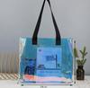 Bolsa Láser de PVC, Bolso Tote de Plástico de Moda, Bolsa de Regalo Transparente, Bolsa de Gelatina de Colores, Logo Personalizable
